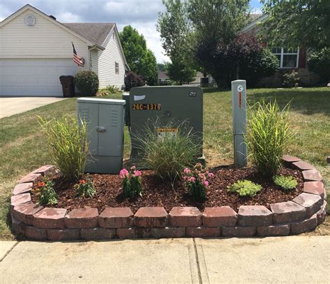 hide electrical box in yard|hide utility boxes in yard.